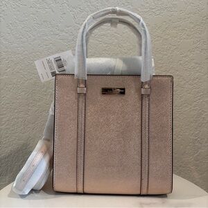 NWT Kate Spade Kenzie Metallic Crossbody Bag